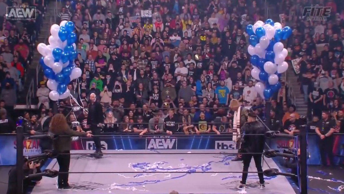 AEWRANK1's tweet photo. What’s the best storyline in wrestling right now? 🤔 #AEW #AEWDynamite #RAW #WWE #SmackDown https://t.co/3koGWP7uUi