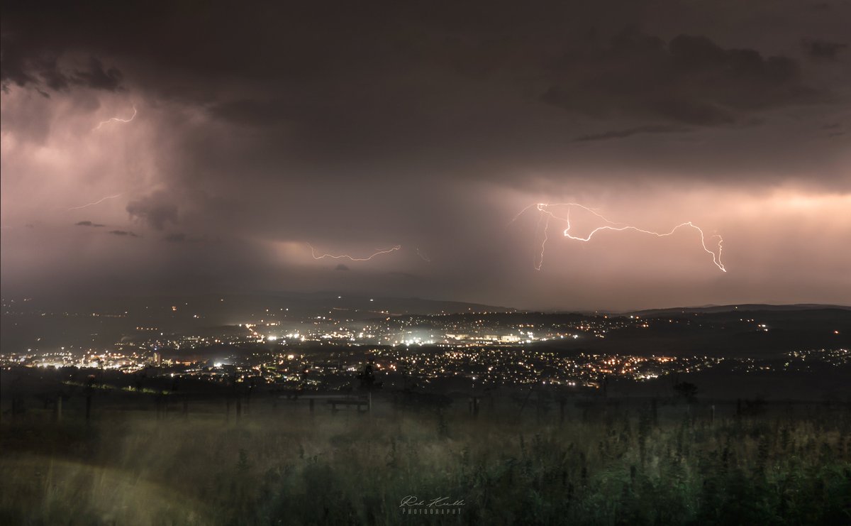Lightning over Burnley