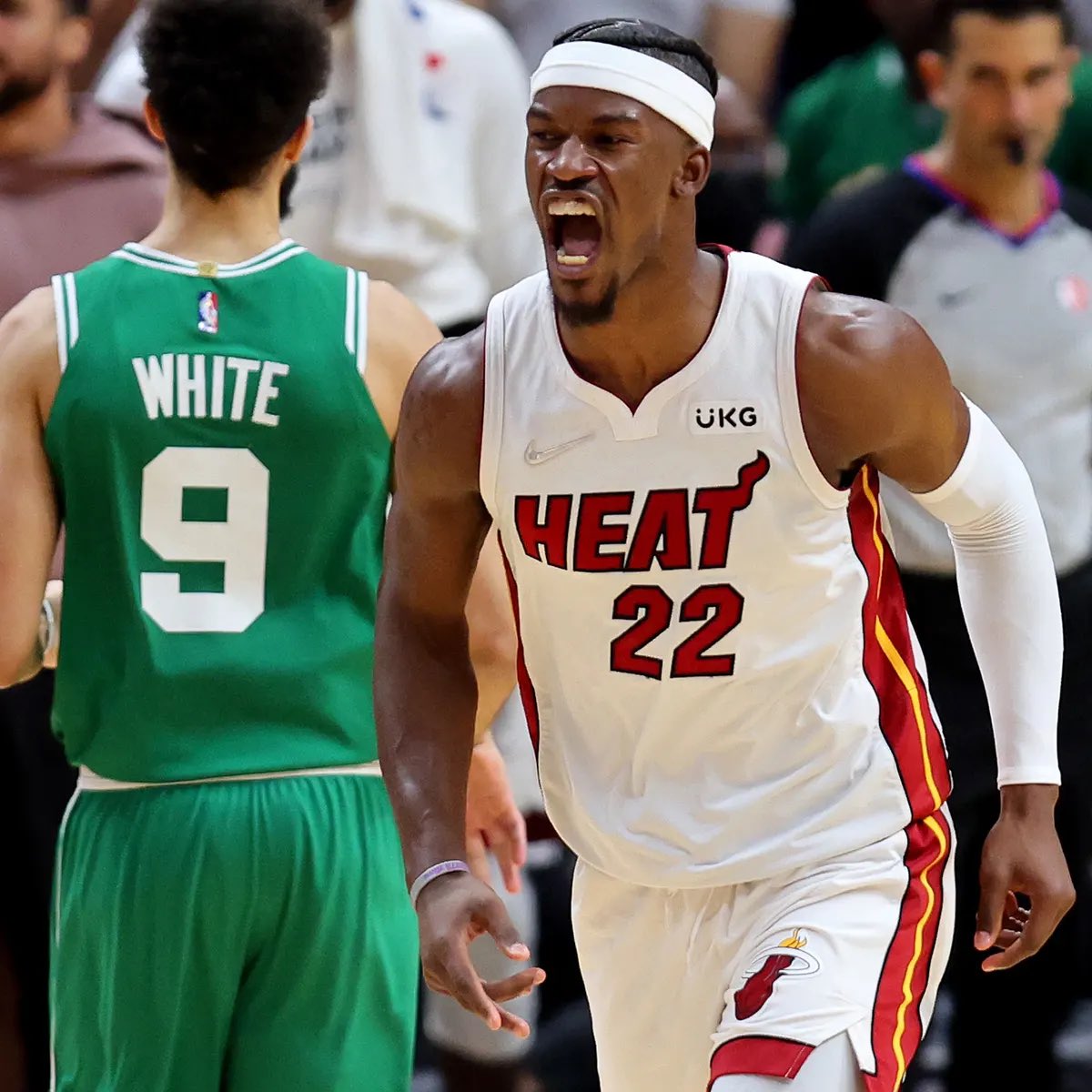 TheDunkCentral's tweet photo. “If I’m the Boston Celtics, I’m praying I don’t see Jimmy Butler in the first round… It would be upset alert.”

- Kendrick Perkins 

(Via @5ReasonsSports ) https://t.co/Jk5wQe8RrE
