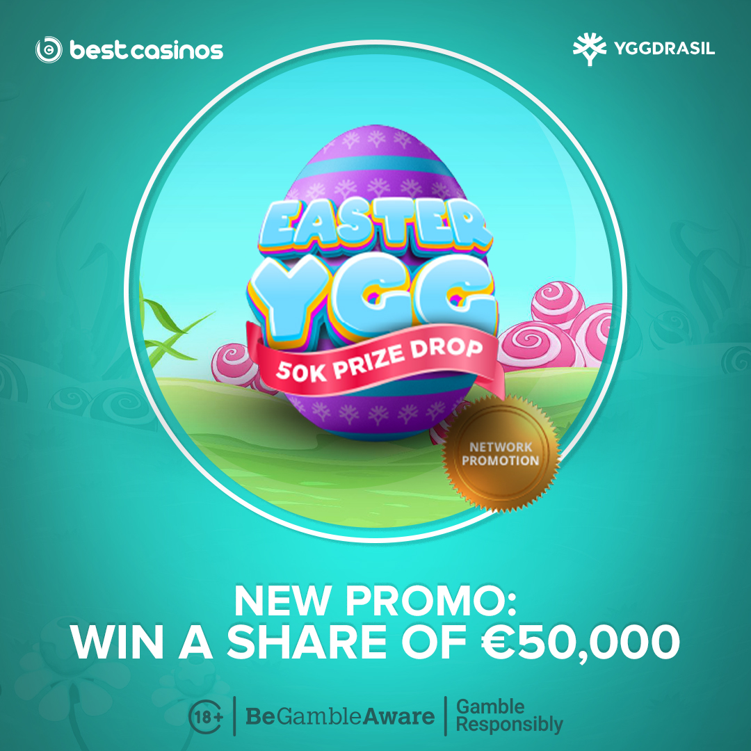 bestcasinoscom's tweet photo. Easter Ygg promotion is an #YggdrasilGaming promo available for all DachBet players this Easter. 

Enjoy random cash prizes via Easter Ygg Prize Drop: https://t.co/jo667YjVRv

Happy Easter! 🐇

#dachbetcasino #easter2023 #casinogames #onlinecasinos #bestcasinos #easterslots https://t.co/IFXWNCu72D