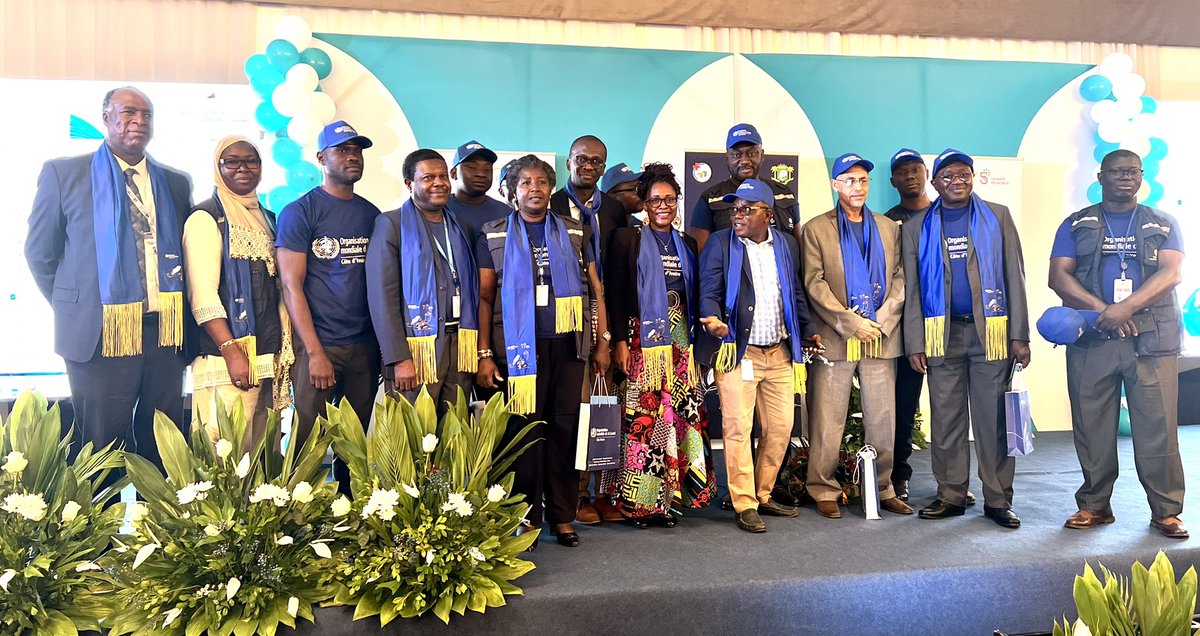 MbagaMarie's tweet photo. The World Health Organization @WHO  celebrates its 75th anniversary today, which is also the #worldhealthday 

It was a pleasure to celebrate it this year with the Côte d’Ivoire Country Office. @OmsCotedivoire 

#healthforall #SantéPourTous
#who75 https://t.co/8iUS629FDY