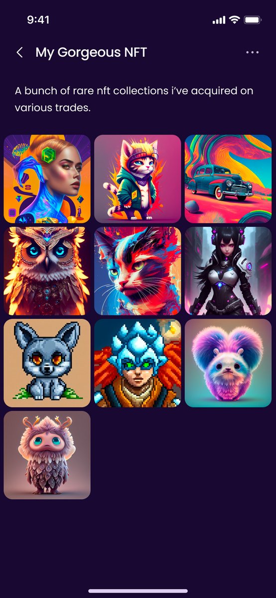 Here is a 🚨 feature update for the upcoming #NFTUATE social NFT discovery #dapp. The big idea is that as an #NFTcollector your #NFTs are trapped in your wallet. NFTUATE gives you the ability to group your NFTs into your own private gallery showcase for others to see.