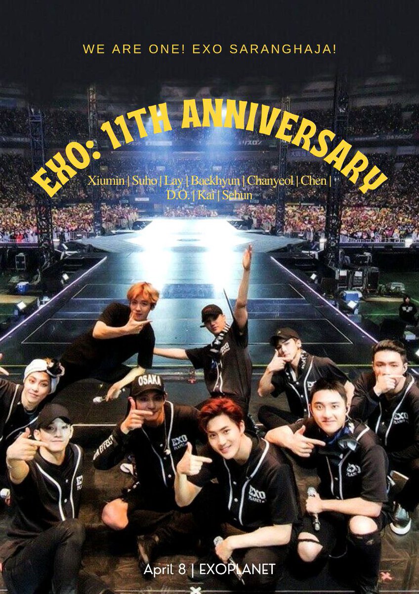 XEXOLParallel's tweet photo. Drop 200 replies for EXO

A DECADE AND ONE WITH EXO 
#11YearsWithEXO 
#Eterna11oveForEXO 
#엑소와_함께하는_영원한_청춘
#EXO #엑소
@weareoneEXO
@layzhang
@B_hundred_Hyun https://t.co/SoH84b6XHn