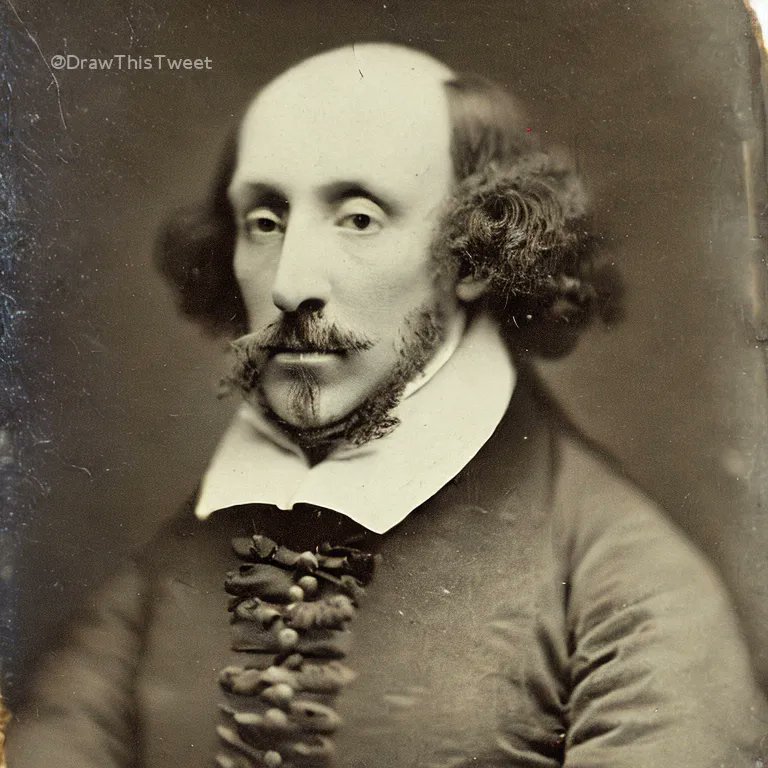 sulahfet's tweet photo. My successful attempts with DrawThisTweet AI image bot.
Daguerreotype photos of Socrates, Jesus, Shakespeare and Alice with the White Rabbit on her lap.
#drawthistweet #AIart #Socrates #Jesus #Shakespeare #aliceinwonderland https://t.co/P42vBIDmH8