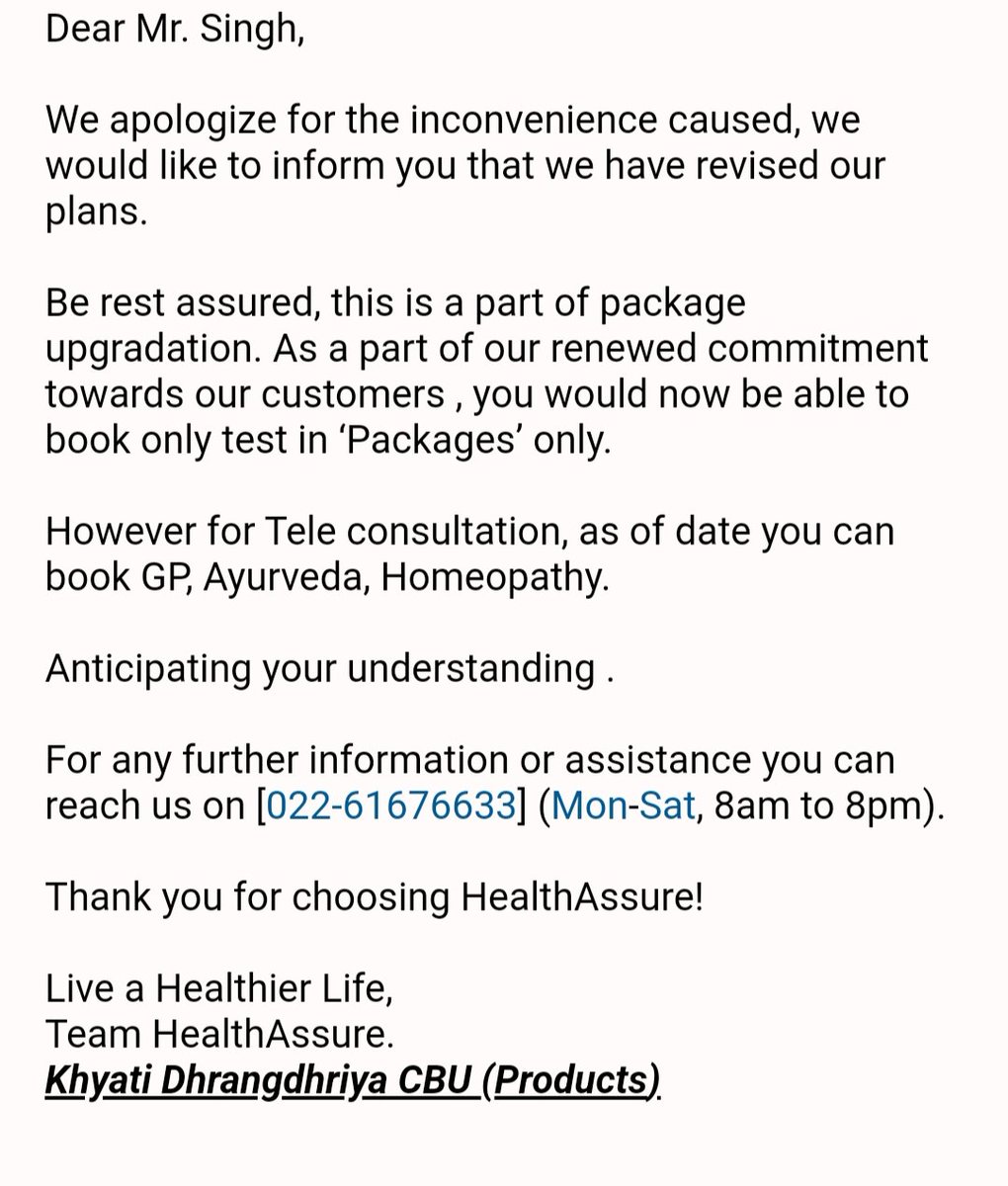 Parm_ks's tweet photo. @1healthassure Dont t download this app first they show you different plan after 1-2 months they automatically change your plan to basic one. #fake @jagograhakjago @indiatvnews https://t.co/ILCYyoKsJX