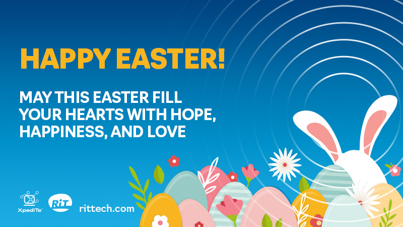 Happy #Easter from all of us at RiT Tech! As we celebrate, we would like to extend our warmest wishes to you and your loved ones. We believe in the values of unity, compassion, and forgiveness and are committed to upholding these values with our customers and partners.

#RiTTech
