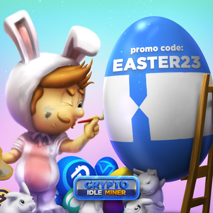 Happy #Easter Crypto Miners! 🥚 🐇
The egg hunt begins with the Easter Event, have fun! 😍

🐰 PROMO CODE: EASTER23 🐰

#playtoearn #cryptocurrency