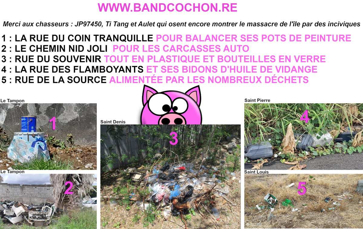Toujours d'actualité  l'#Incivisme sur  l'#Ile de #LaReunion Tristesse de voir ce bijou massacré par les inciviques qui sont autant ceux qui laissent faire que ceux qui font....