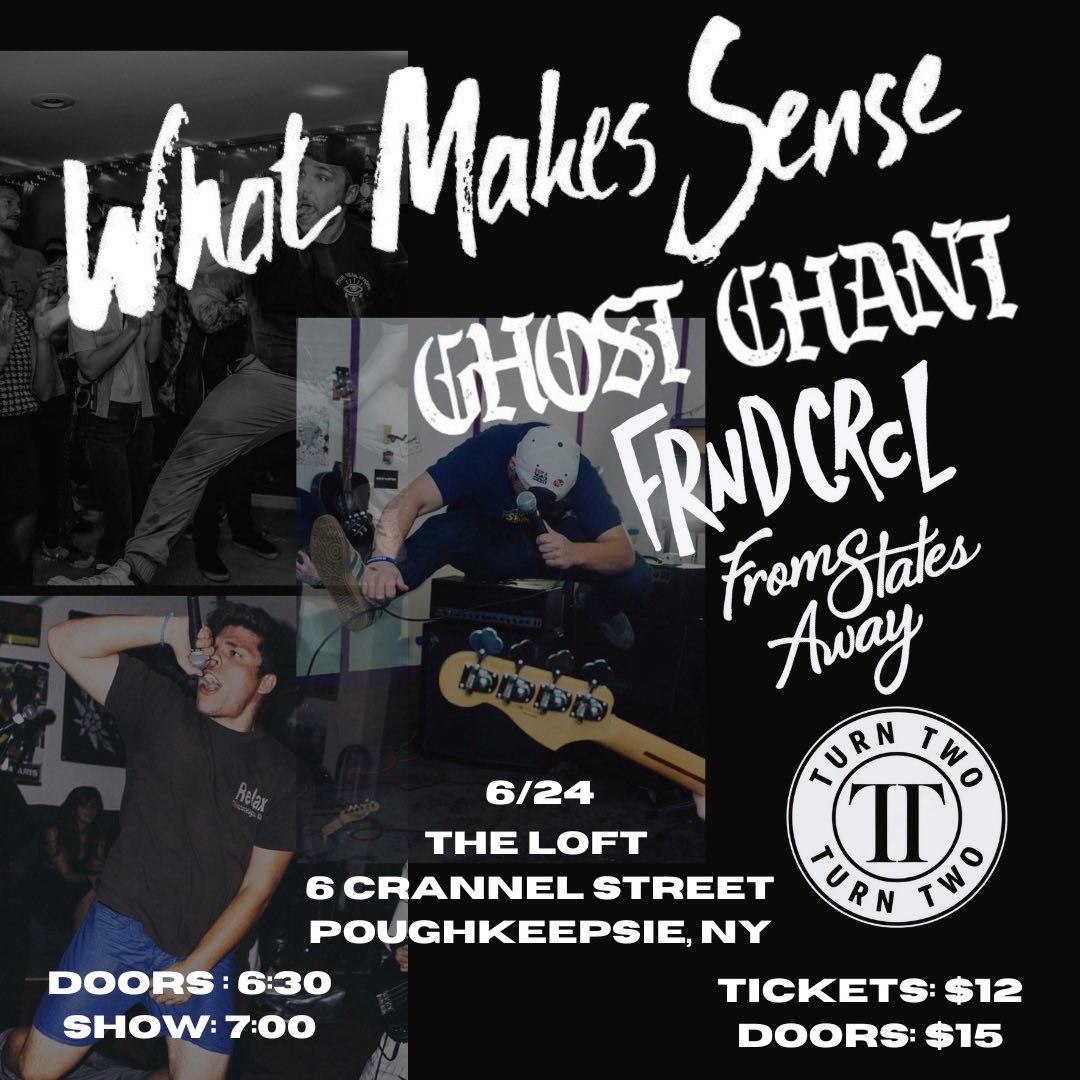 First local gig of the year is also my 30th Birthday! Can’t think of any other way I’d want to spend it ❤️ <a href="/WMSNY1/">What Makes Sense - NY</a> <a href="/GhostChantNY/">Ghost Chant</a> <a href="/FRNDCRCL/">FRND CRCL</a> <a href="/FromStatesAway_/">From States Away</a> @turn2band