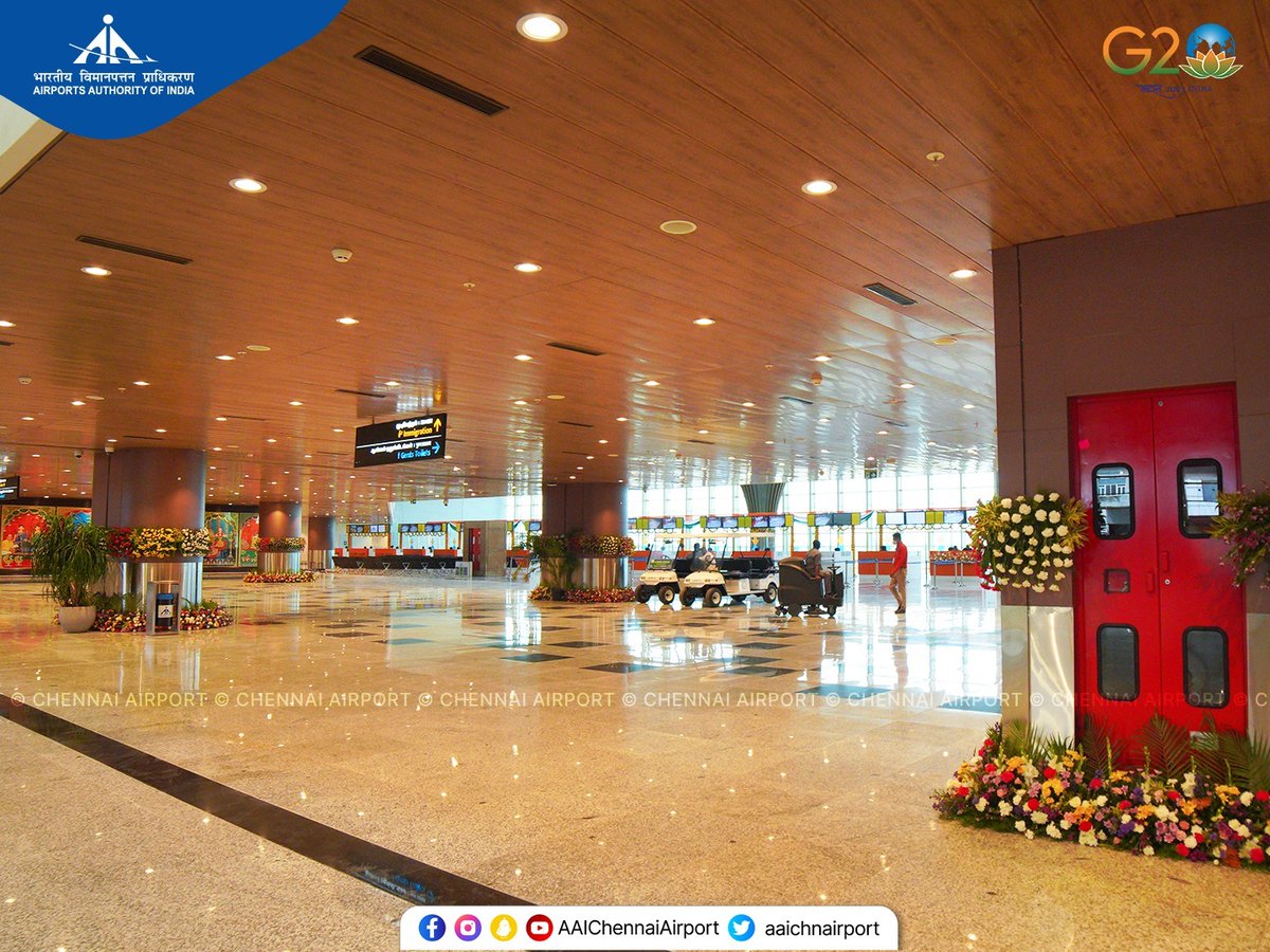Chennai MAA Airport On Twitter Snaps From The Decors Inside The New chennai-maa-airport-on-twitter-snaps-from-the-decors-inside-the-new