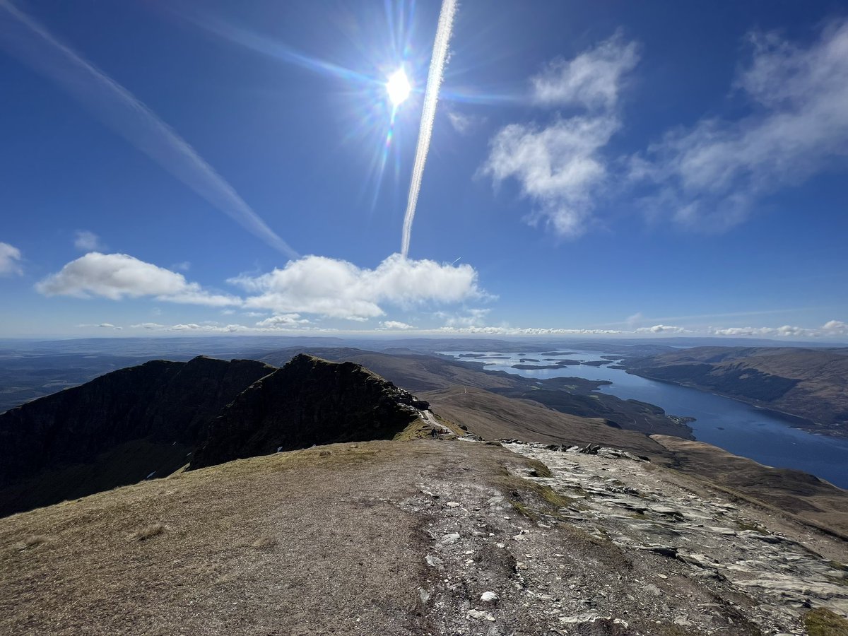 Cracking day out up Ben Lomond via the Ptarmigan path. Such a great day for it and nice to get another Munro in the bag. Lucky to live in somewhere like this 😍