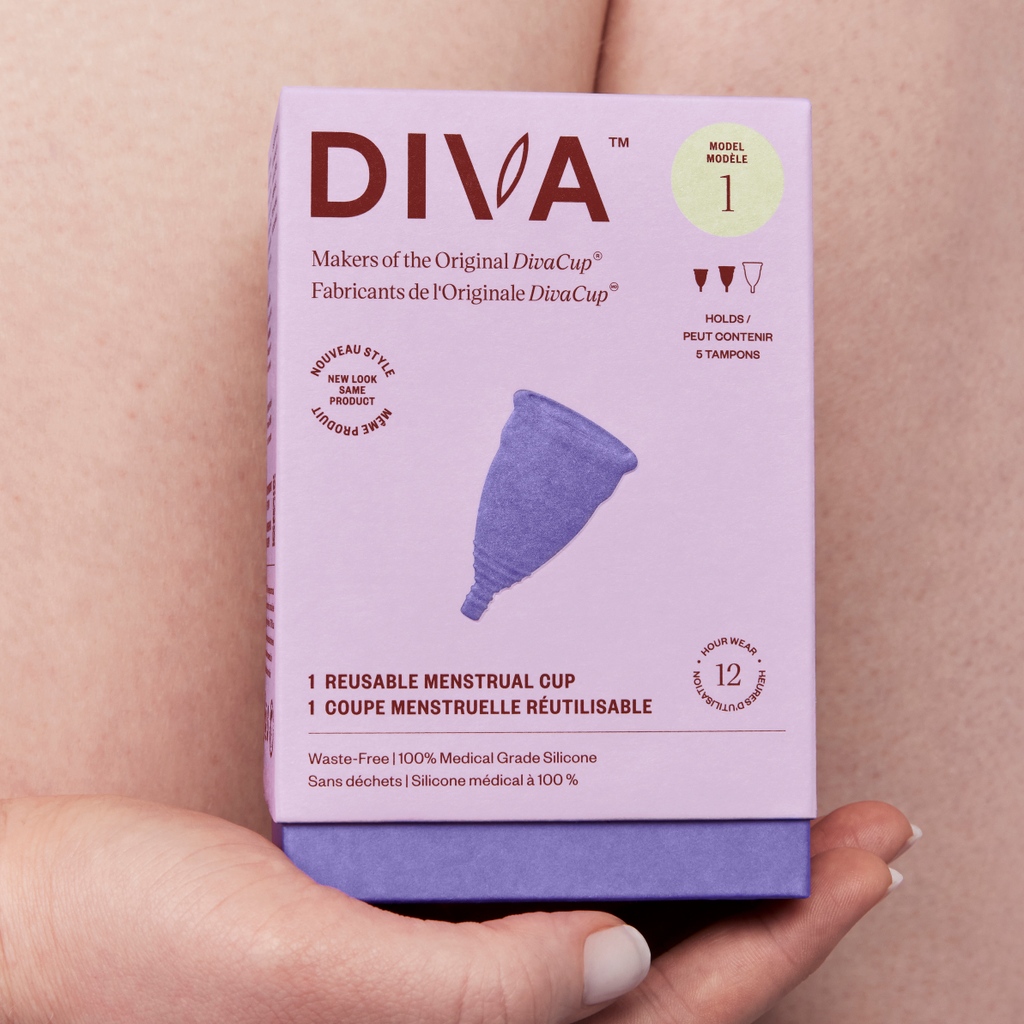 Consciously designed to fit all body types, meet the DIVA Cup 🩸

💜 Made of flexible 100% medical grade silicone 
🩸 Enjoy up to 12 hours of safe, continuous wear 
📝 Use the visible flow lines to keep track of your period 

Shop the DIVA Cup at shopdiva.com 💜