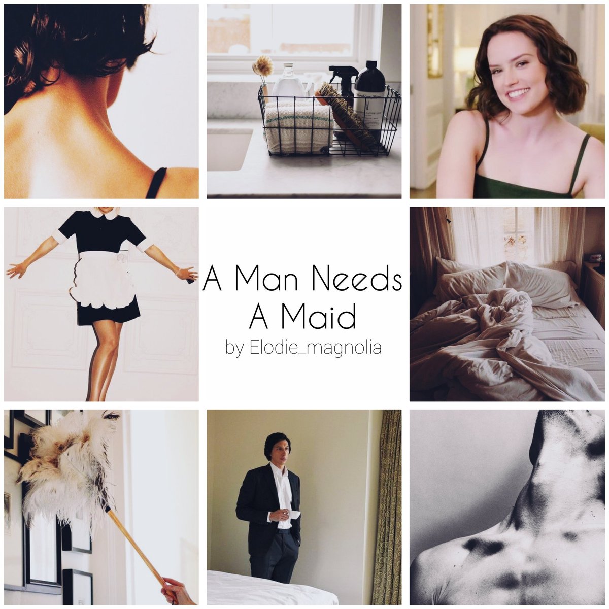 ElodieMagnolia's tweet photo. After a bit of a delay chapter 7 of 'A Man Needs A Maid' is finally up. Did I extend the chapter count again? Yes. Yes I did 🫣 https://t.co/RuBcWmG8a2