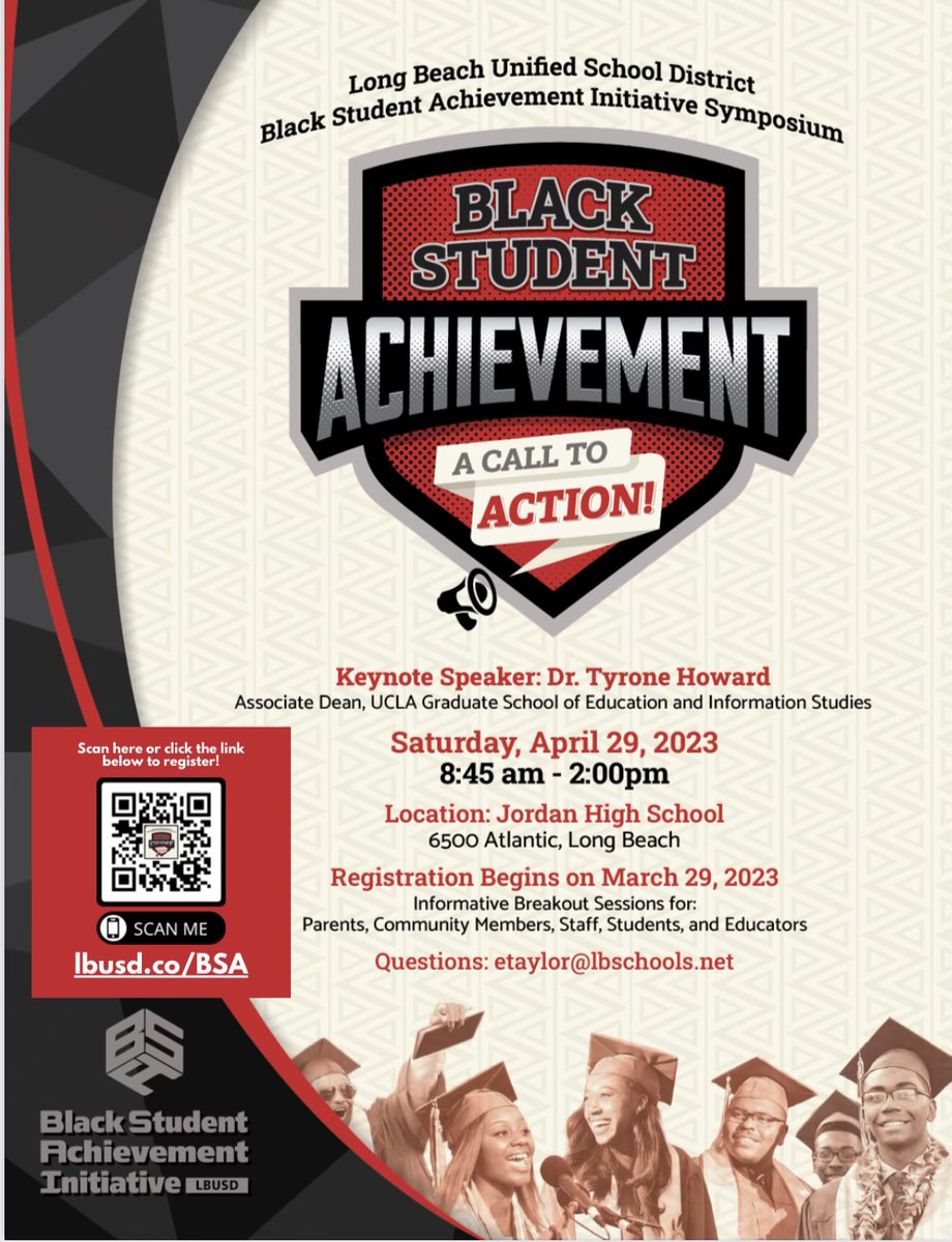 lbcpta's tweet image. Excellent opportunity, sign up now! #BlackStudentAchievement @LBCPTA #DEI #PTA #PTA4Kids #ProudToBeLBUSD #VoicesOfLBUSD #DEI365