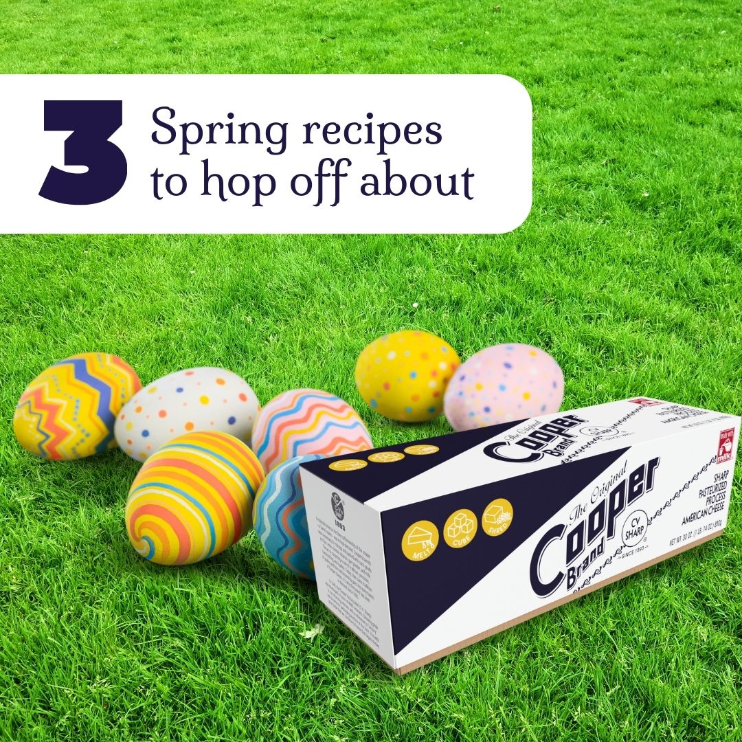 TheCooperCheese's tweet image. Spring into the new season with some fresh and cheesy recipes! 😋 The perfect comfort foods to serve at a gathering of friends and family, or a night in featuring potato skins. 🧀

All recipes available at: coopercheese.com/cheese-recipes

#spring #springrecipes #freshrecipes