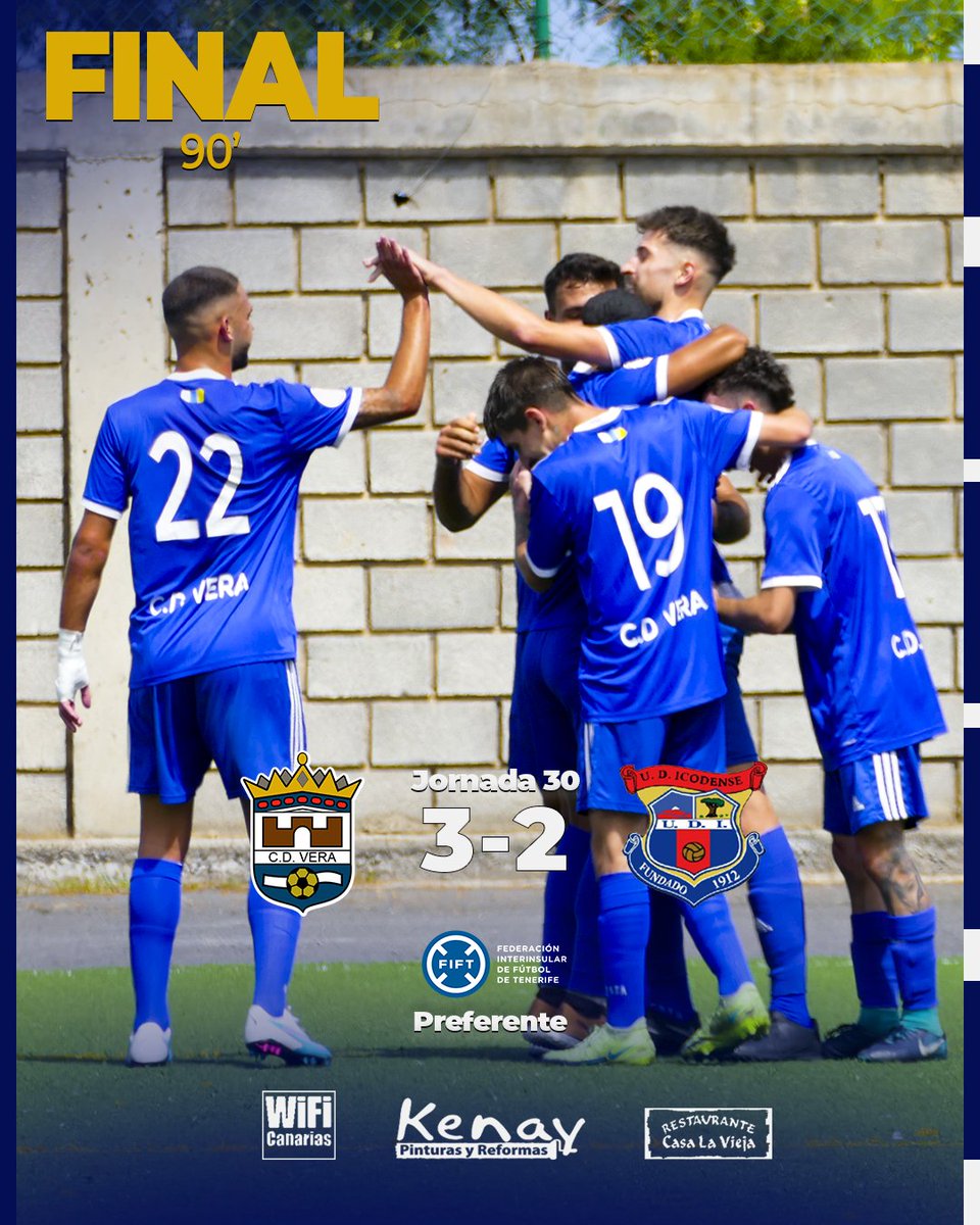 Esta va por ti, Diego ⚽️🖤

#Preferente 🏆 - Jornada 30

⚽️ #Joel
⚽️ #AdriánPlaza
⚽️ #Gabri

#soydelVera 🔵