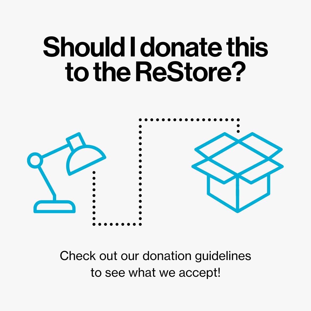 ReStoreKC's tweet photo. Ready to give new life to your lightly-loved goods? We rely on great donations from people just like you to fill our stores and support our mission.

Find out if the ReStore is a good fit for your items by reviewing our donation guidelines at https://t.co/xqd2eZZ4zv https://t.co/nu0AiyViZ8