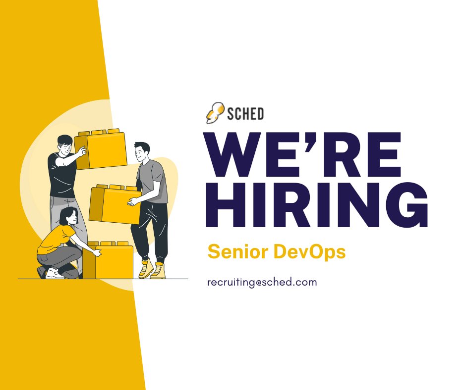 sched's tweet image. 🚨Attention DevOps experts!🚨 🔎 We’re seeking a highly skilled Senior DevOps professional. Do you have experience with ☁️ cloud computing, 📦 containerization, and ⚙️continuous integration and delivery? Get in touch! 👉hubs.ly/Q01KGRd50 
 #DevOps #SeniorDevOps #Hiring