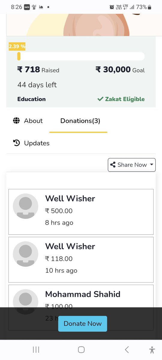 Alhamdulillah Rs 700 donated
Balanced - Rs 29300 
Kindly donate 
May allah rewards you more
<a href="/IzcRaiyan/">RaiyanIZC</a>
<a href="/IzcZaufi/">Zaufi</a>
<a href="/taziz_IZC/">Madad'</a>
@MuslimMindset2
<a href="/zoo_bear/">Mohammed Zubair</a>
@furquan_ksa <a href="/sadiqueanj/">SadiqueAnjum</a>
<a href="/MuslimSpaces/">Muslim Spaces</a> <a href="/JamiatUlama_in/">Jamiat Ulama-i-Hind</a>
<a href="/_sayema/">Sayema</a>
<a href="/asadowaisi/">Asaduddin Owaisi</a>
<a href="/imammuzzammil/">Muzzammil Imam | مزمل إمام</a> <a href="/asiyaimam15/">Asiya Imam</a>

indiazakat.com/Campaign/11980…