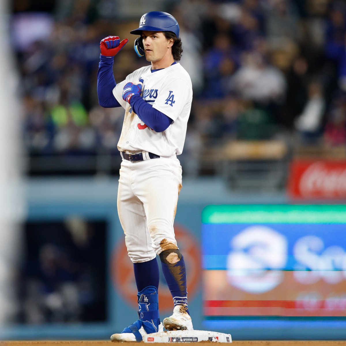 MLBNetwork's tweet image. .@Dodgers rookie James Outman through 7 games:

.353 AVG (6-17 AB)
3 XBH
5 BB
5 R
1.287 OPS