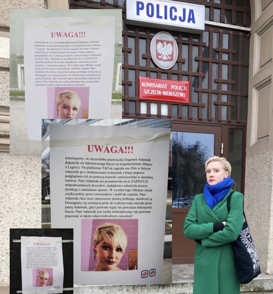 dagmara_adamiak's tweet photo. Nagonka na mnie ruszyła już pełną parą.Rozpowszechniane są okropne, NIEPRAWDZIWE informacje na mój temat.Dzisiaj na terenie Szczecina rozwieszono plakaty z moim wizerunkiem.Złożyłam zawiadomienie na policję.Nie mam już słów na tych ludzi… #kampaniaprawdy #antypis #polka #prawda https://t.co/MAuI7NSFZ9