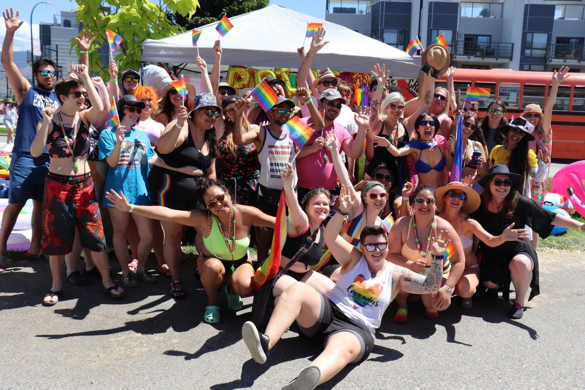 For #ThrowbackThursday this week, we are going back to just last year, when South Okanagan Similkameen PRIDE held their first #Pride Fruit Float since before COVID-19! They had an amazing turn-out with dozens showing up to float down the river in Penticton.
