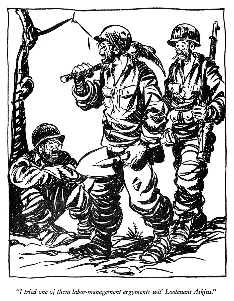 Here's this week's vintage 'Willie &amp; Joe' cartoon from Stars and Stripes WW2 cartoonist Sgt. Bill Mauldin, with a nod to this fresh union story by <a href="/pwwellman/">Phillip Walter Wellman</a>.
stripes.com/theaters/europ…