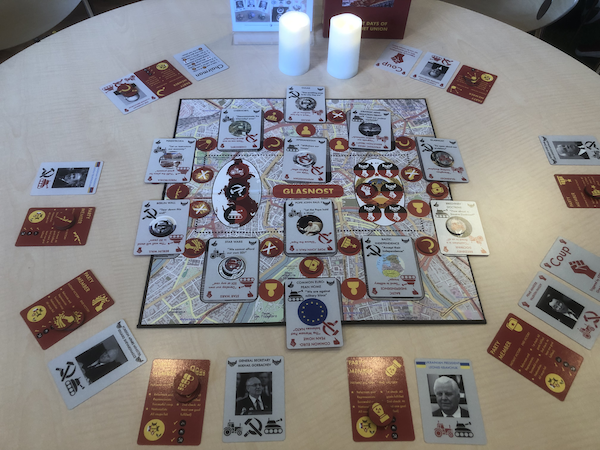NovaSuecia's tweet photo. #Glasnost has made its debut at #Fastaval and was much appreciated. After plenty of debates, purges and coups, several players wanted to play it again and even buy it if and when it gets published. https://t.co/aNucDNVf0j