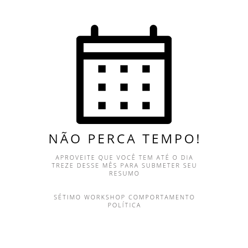 Sétimo Workshop Sobre Comportamento Político tweet media