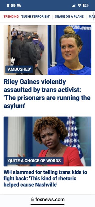 2 pic. 11 stories attacking #trans people who like me, are not responsible for anything on @FoxNews today
