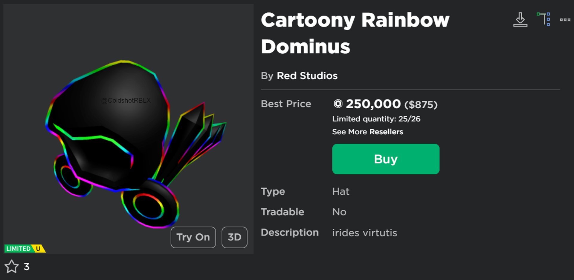 Coldshot on X: 💀someone really made a cartoony rainbow dominus