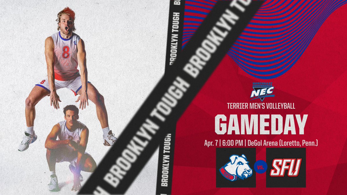 Final trip to Cambria County this season 🆚 Saint Francis (PA) 📍 Loretto, Penn. ⏰ 6:00 PM 📺 bit.ly/3GoWcDs 📊 bit.ly/3JpHiim #BrooklynTough | #NECMVB