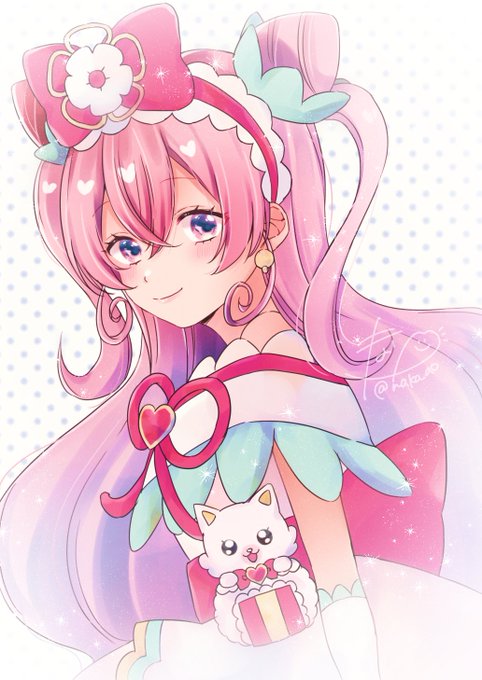 「huge bow pink hair」 illustration images(Latest)