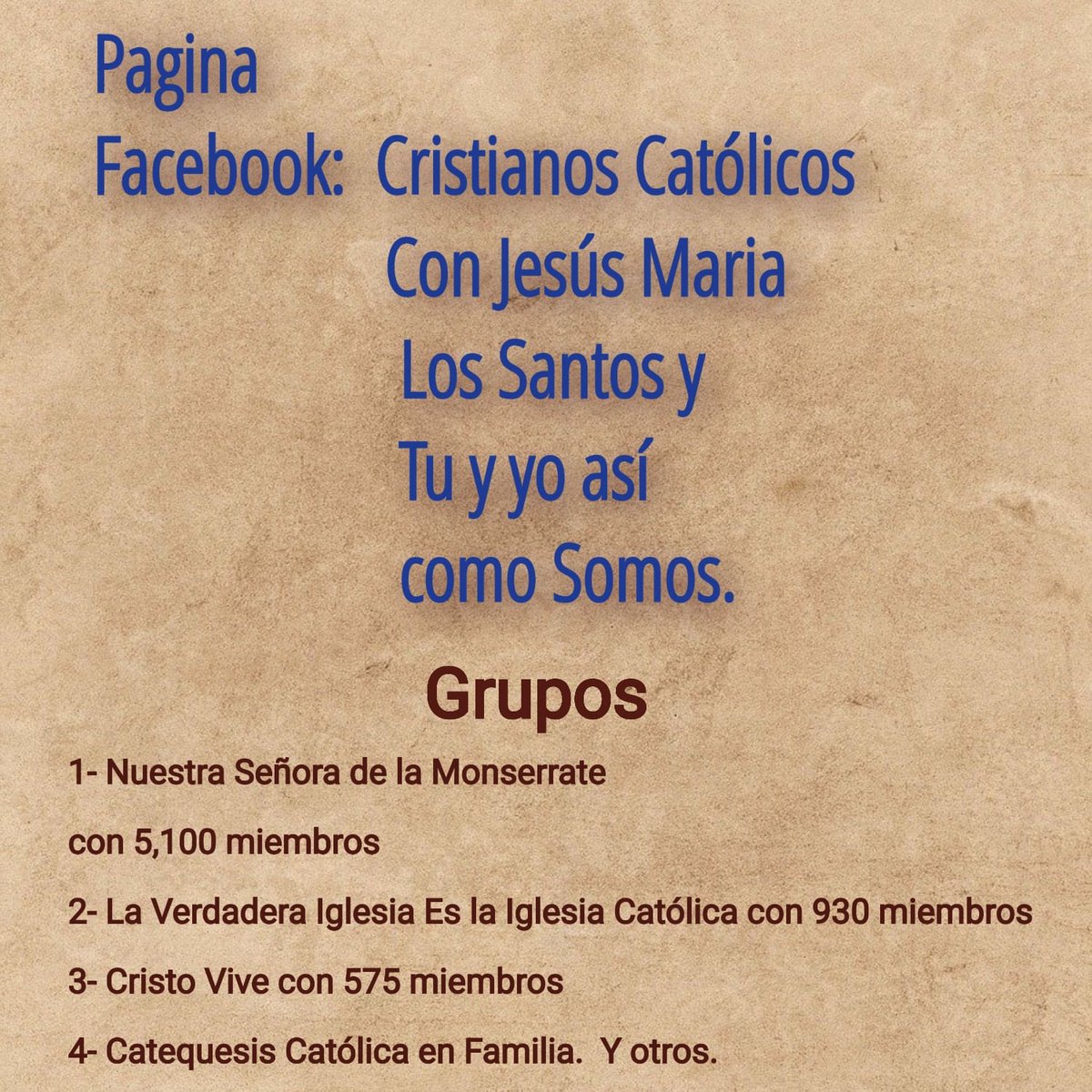 CatolicosconJMS's tweet photo. Ve a Facebook y únete a la página o a uno de los grupos y ve todos los videos y muchas cosas más en este Viernes Santo. https://t.co/lD1vbNj2VL