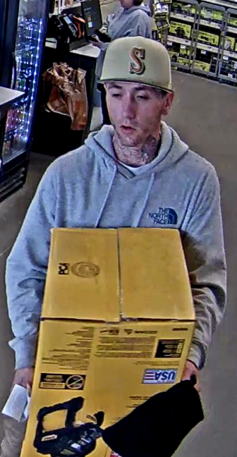 EdmondPD's tweet photo. This suspect and vehicle are associated with a recent auto burglary and fraudulent credit card charges. Give us a call if you know him. 405-359-4398. Case # 23-14638. https://t.co/3EZpmJFCeh