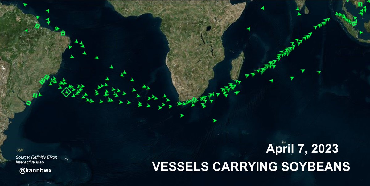 kannbwx's tweet photo. #Soybeans continue to flood from South America (mostly #Brazil) to Asia (mostly #China). https://t.co/QzJx59za0Y