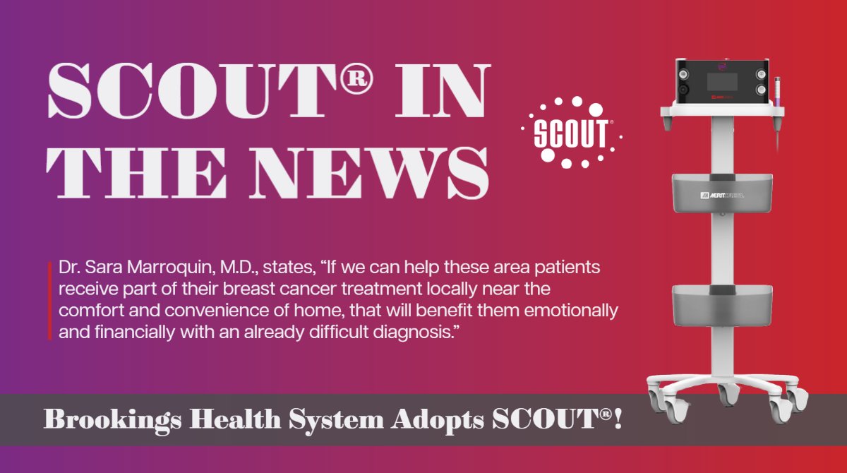 .@BrookingsHealth Adopts #SCOUT®! 👏

General Surgeon Dr. Sara Marroquin, M.D. states, “According to the South Dakota Cancer Registry, breast cancer is the most diagnosed cancer in Brookings County women. It also ranks in the top five diagnosed cancers in Kingsbury, Hamlin,