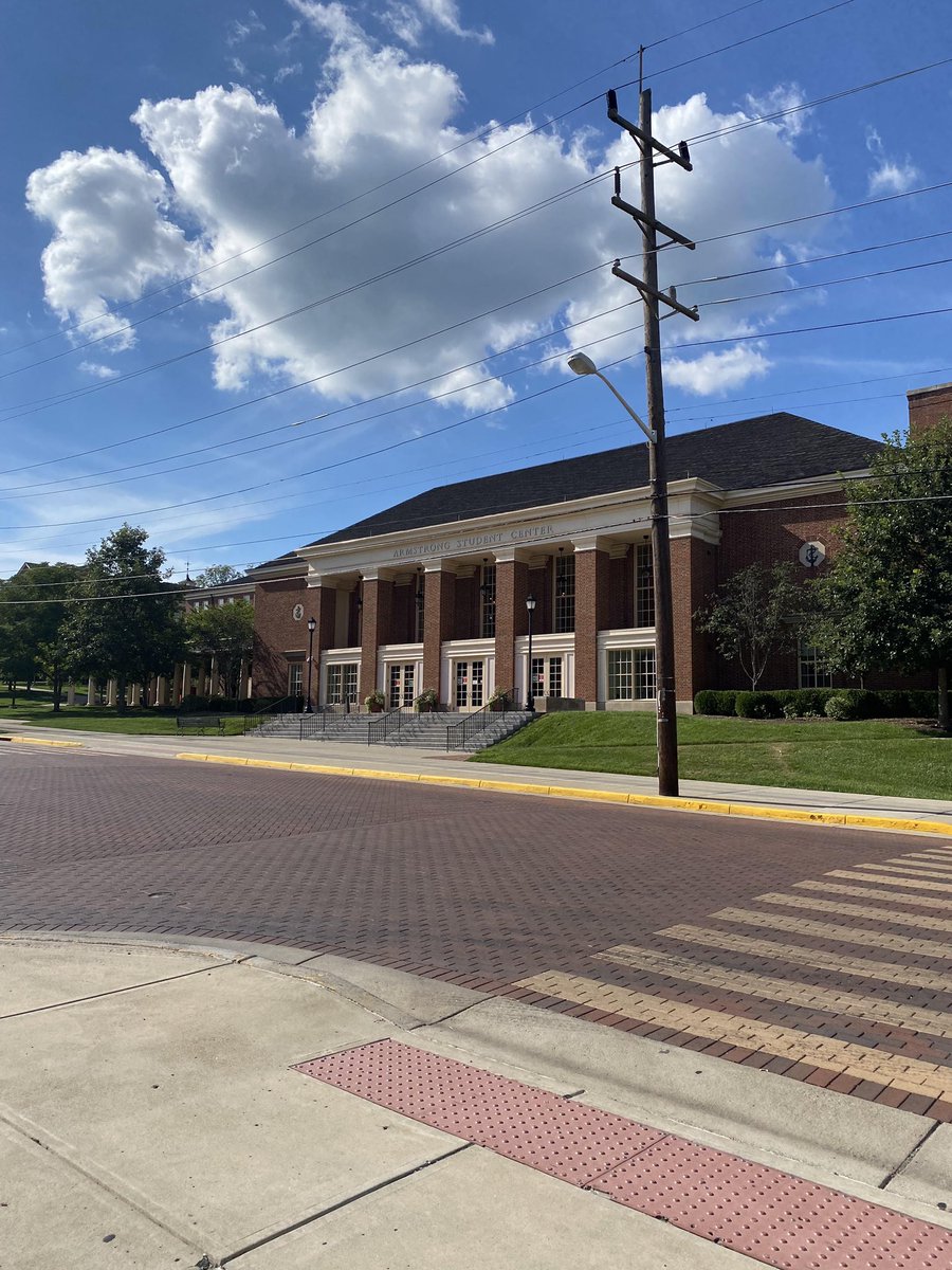 MiamiOH_ESL's tweet photo. What are ESL student Maria Lopez Uranga’s favorite spots on the Miami campus? Why the central quad and Armstrong, of course! ☀️ https://t.co/wZo8PKQIJE