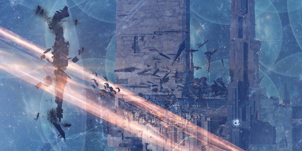 EveOnline's tweet photo. The fighting continues in X47L-Q!

Current status: 
Keepstar: 46% armor
Local count: ~4500
ISK lost: ~860 billion
Ships lost: 2556
Elapsed time: 9hrs

Follow the action live from different perspectives!
Defender: https://t.co/iuWzhObf1z
Attacker: https://t.co/9n9kbOpJTb https://t.co/Ph2ZvjfgoY