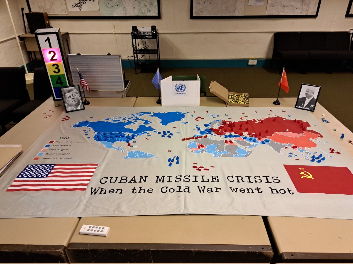 foreignfieldlhg's tweet photo. All set up at @SecretBunkerUK ready to Play Your Own Cuban Missile Crisis.

Starts tomorrow https://t.co/dz1jMm4U3I