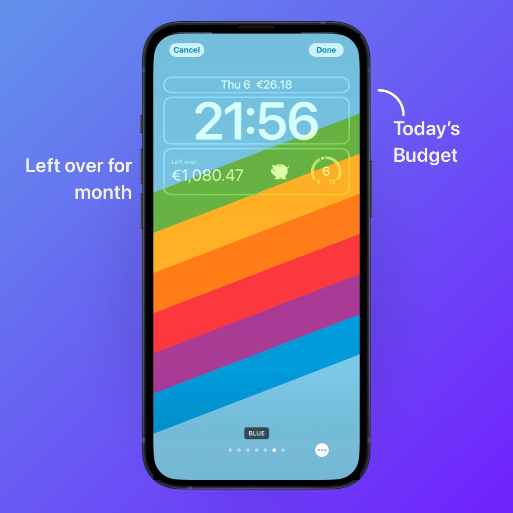 todaysbudgetapp's tweet image. [Lock Screen Widgets📱🚀] You can NOT miss your budget with these😉 #LockScreenWidgets #ios16 #Customization #BudgetingMadeEasy #SimplifyYourLife #TodaysBudget #PersonalFinance