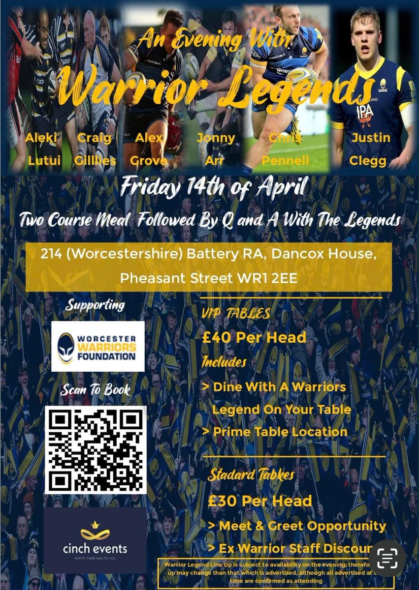Only a week to go,last chance to get your tickets👇

#WarriorFamily ⚔️💙💛
