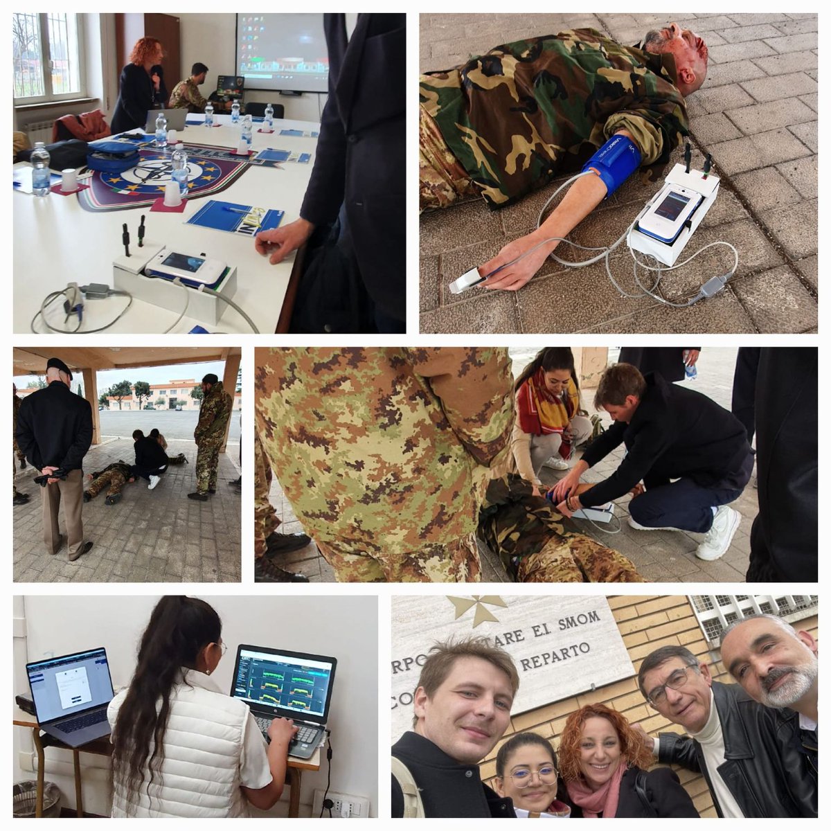 BewellConnect's tweet photo. BewellConnect présente au Général, Chef de la Santé et au Chef de la Télémédecine de l’Armée Italienne le prototype du Visiocheck, capable de transmettre en radiofréquence (UHF, VHF)
https://t.co/DiCBIeTxWh https://t.co/oS7DM56fNN