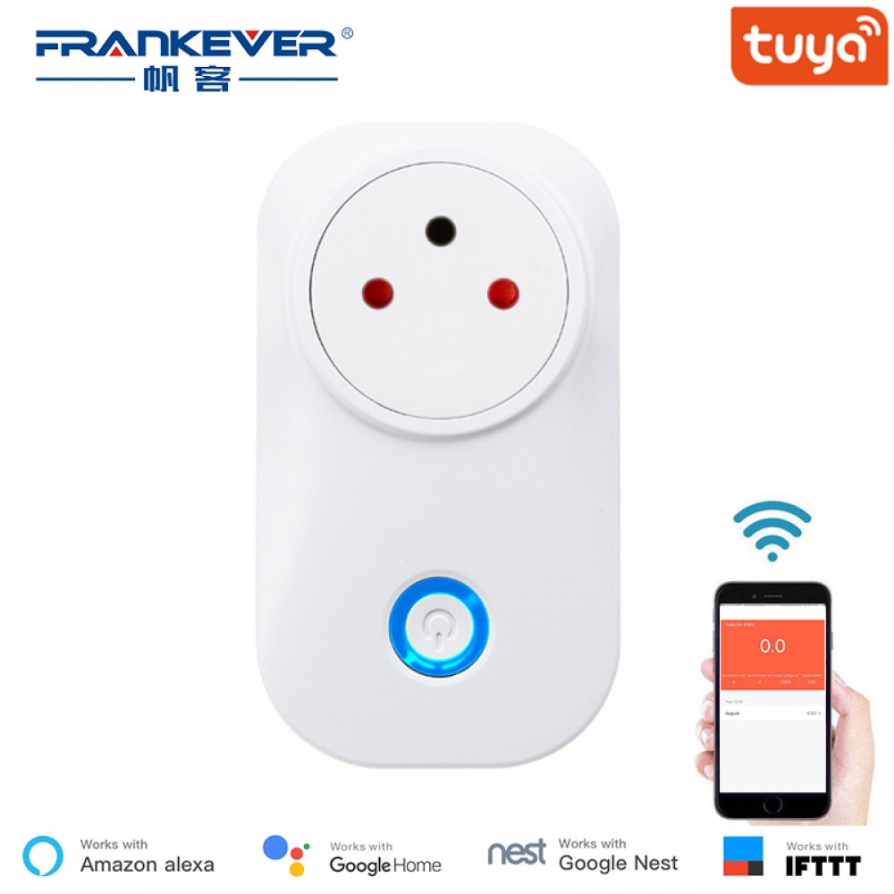 #homeforsmart Israel WiFi Smart Socket Wireless Plug homeforsmart.com/frankever-tuya…