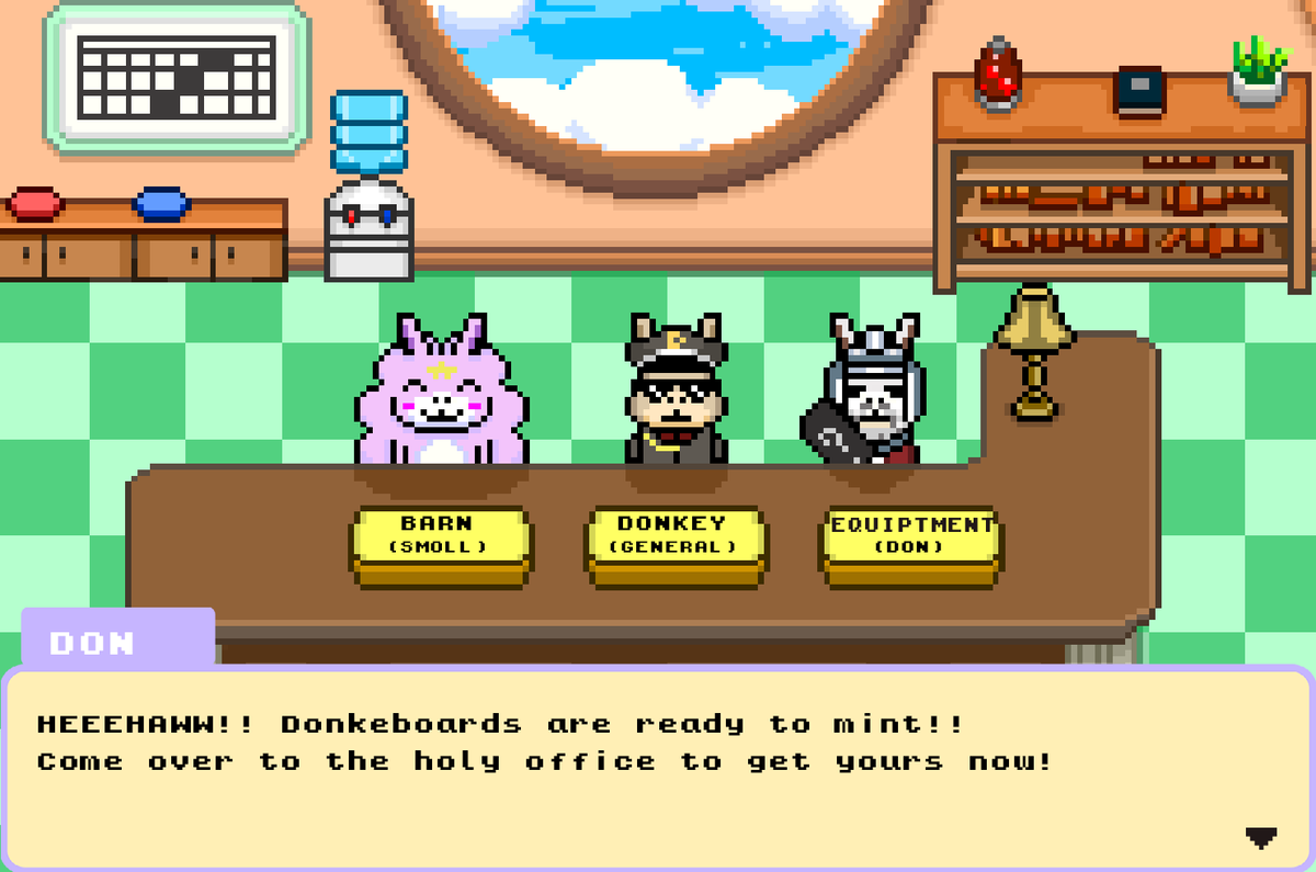 TheLostDonkeys's tweet photo. 🚨 DONKEBOARD MINT IS LIVE ! 🚨

Get ready to ride in The Lost Land like Donkey Hawk!!! 

Mint here: https://t.co/tHVannydx4
Second sales: https://t.co/yW1rN9Z17M

Heeeeehaaaaaw!!! https://t.co/oK7iBWEzSd