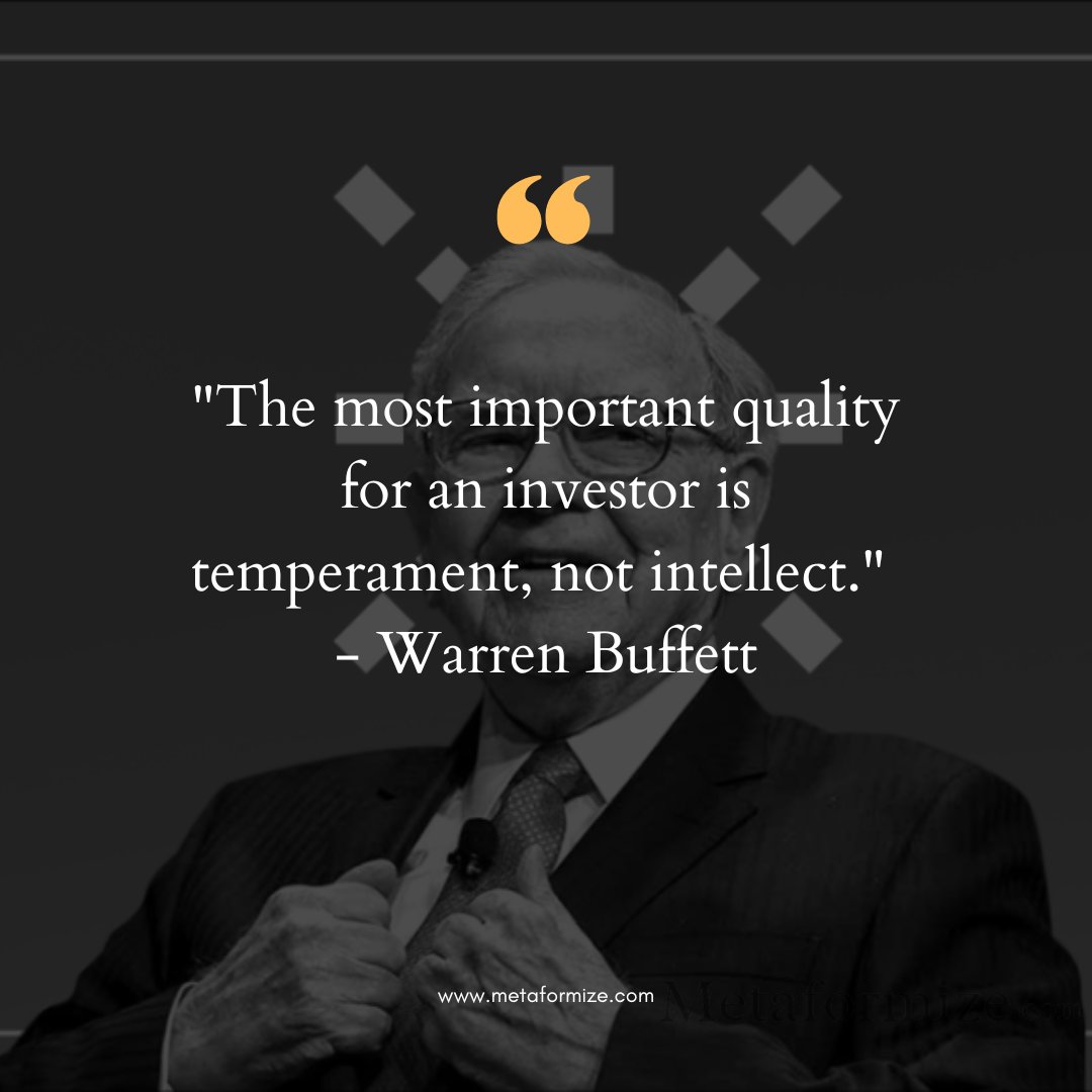 Metaformize's tweet image. &quot;Warren Buffett&apos;s Surprising Insight on Investing Intelligence&quot;
 #cryptocurrency #forexeducation #forextrader #freedom #cryptocurrency #onlineincome #stocktrading #entrepreneurgoals