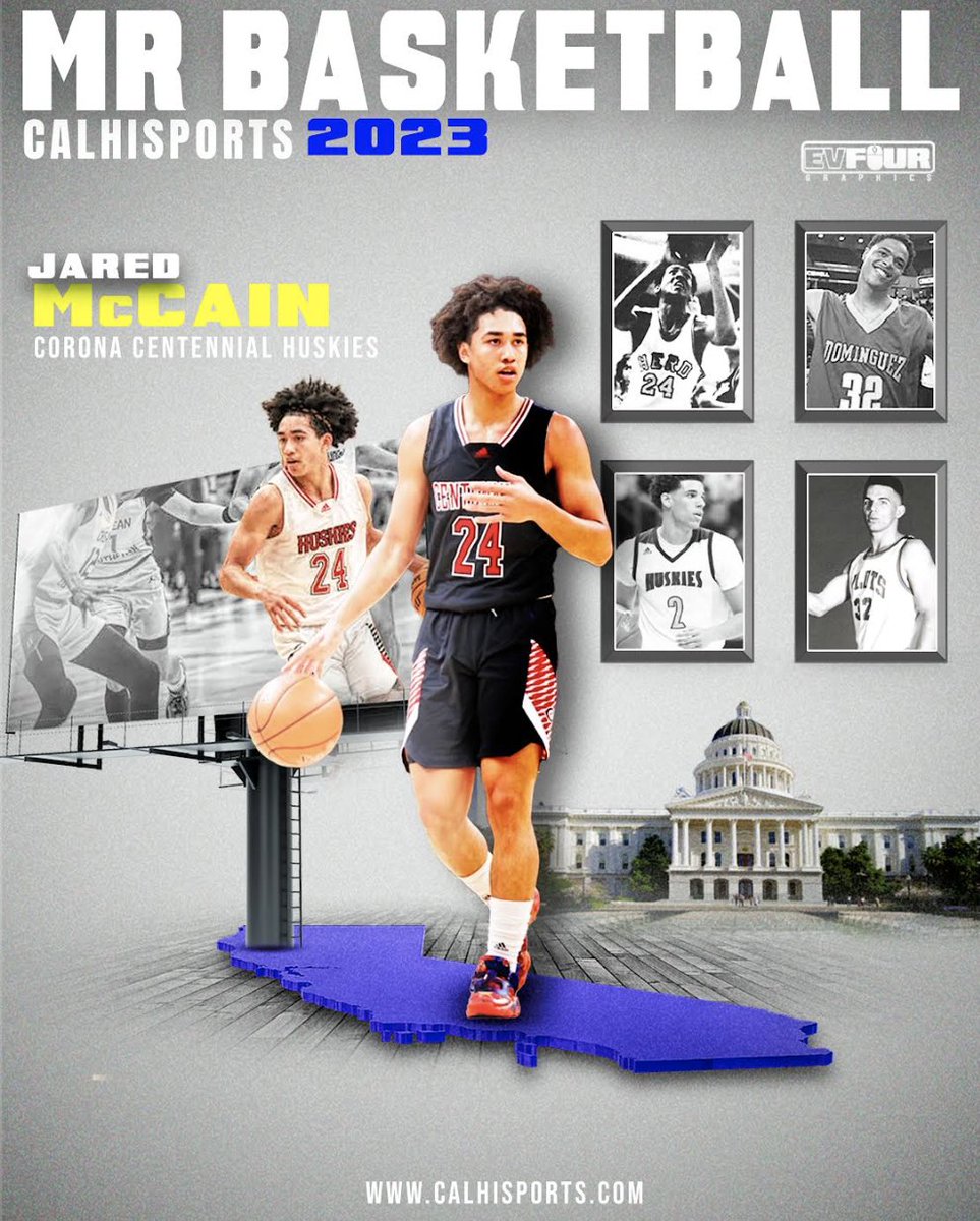 JUST OUT: Jared McCain (@J_mccain_24) of @Cen10Huskies named @CalHiSports Mr. Basketball, the second straight honoree from the program. 👉 bit.ly/3m8ViEs More State POYs (By Class & @CIFState Division) 🔽 👉 bit.ly/3Mt7MS4