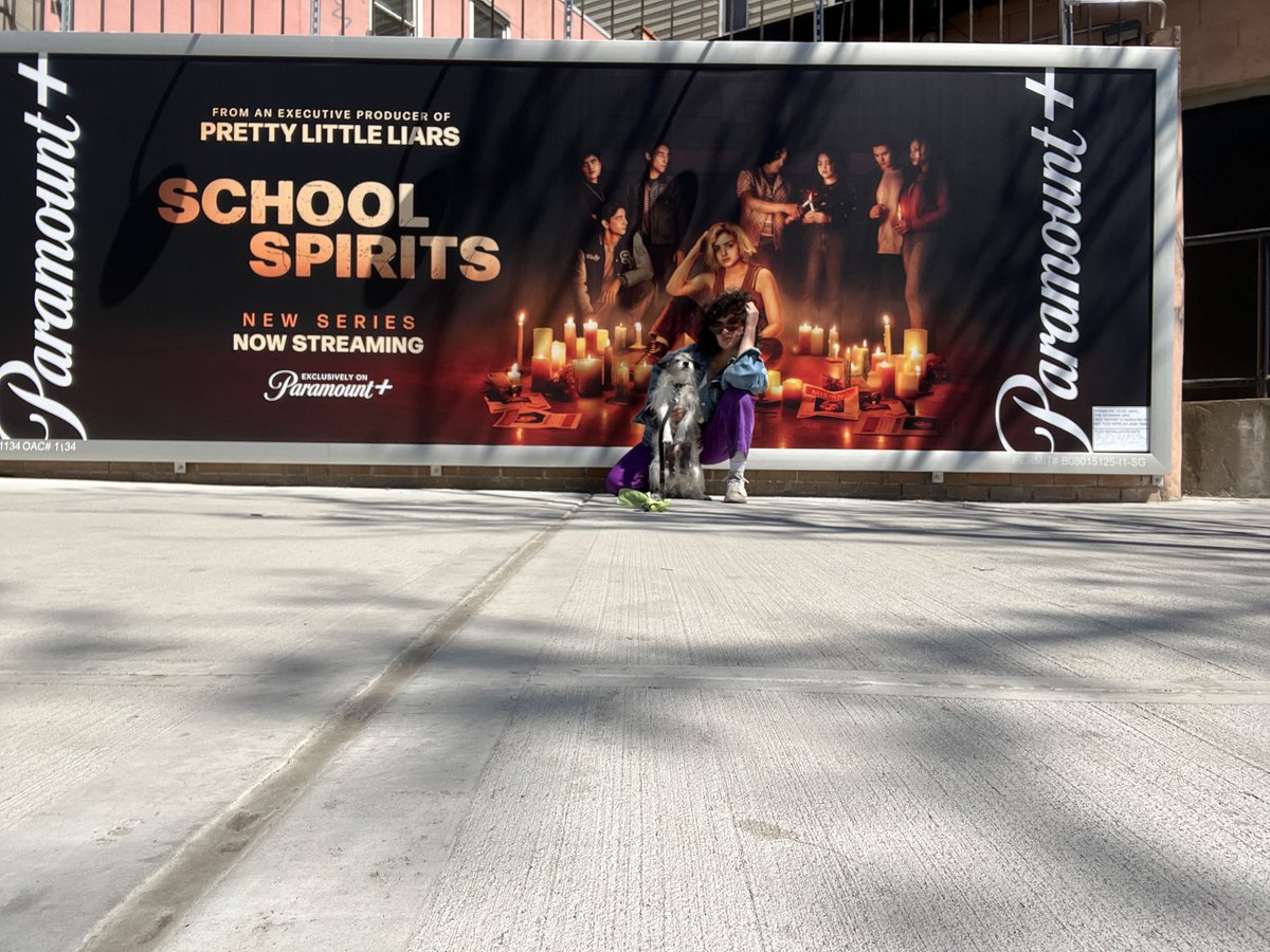 just started watching #schoolspirits this show is crazy! im on the billboard