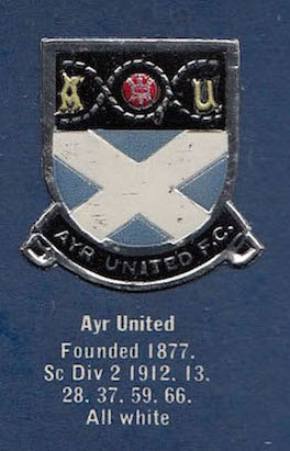 #AyrUtd Esso Collection of Football Club Badges #Esso 1971-1972