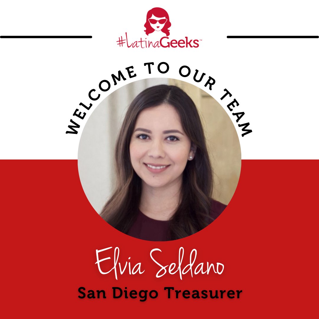 LatinaGeeks's tweet image. Welcome Elvia Seldano to the LatinaGeeks family! We are so excited to have her join us as San Diego&apos;s Treasurer. Elvia is passionate about advocating for underrepresented communities and we can&apos;t wait to see what she brings to our organization. #LatinaGeeks #ElviaSeldano